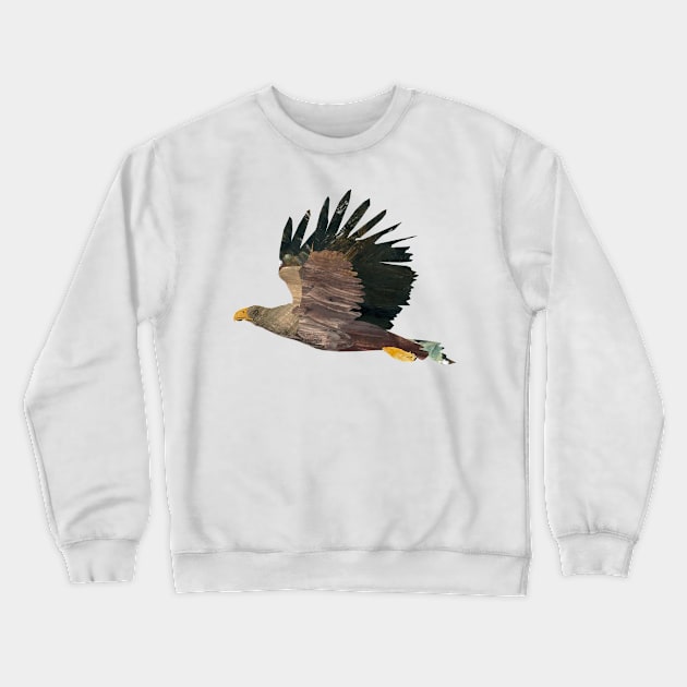 Eagle flying Crewneck Sweatshirt by Babban Gaelg